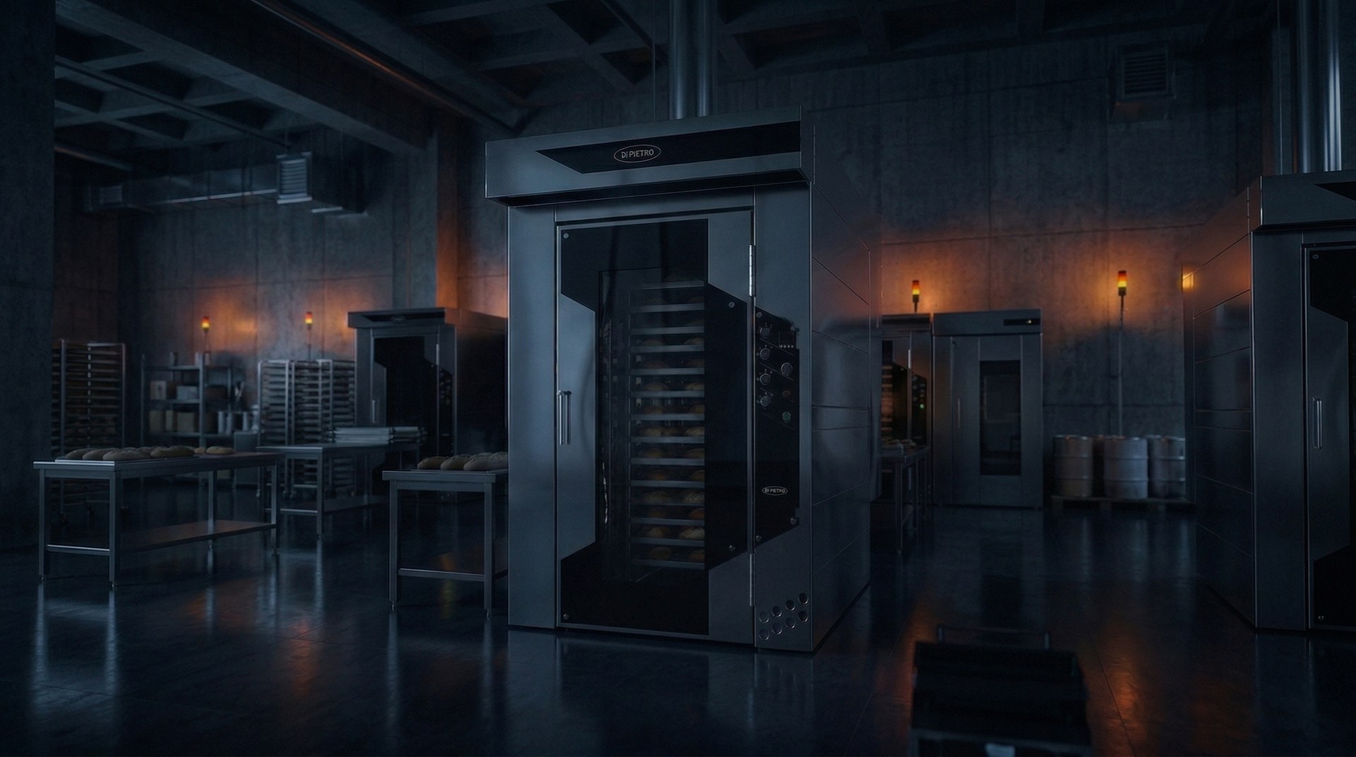 Panadería con horno apagado